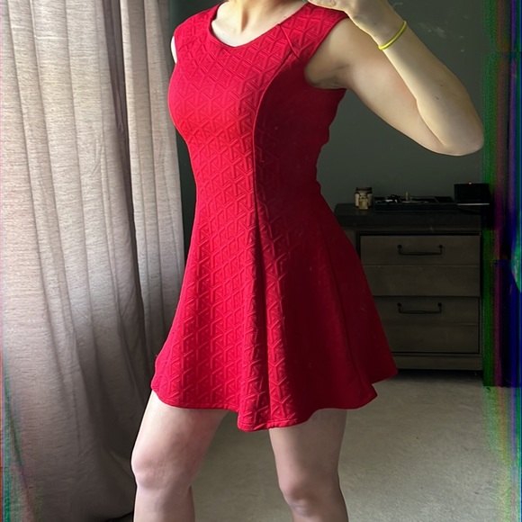 Red Mini Valentine’s Day Dress - Picture 4 of 6